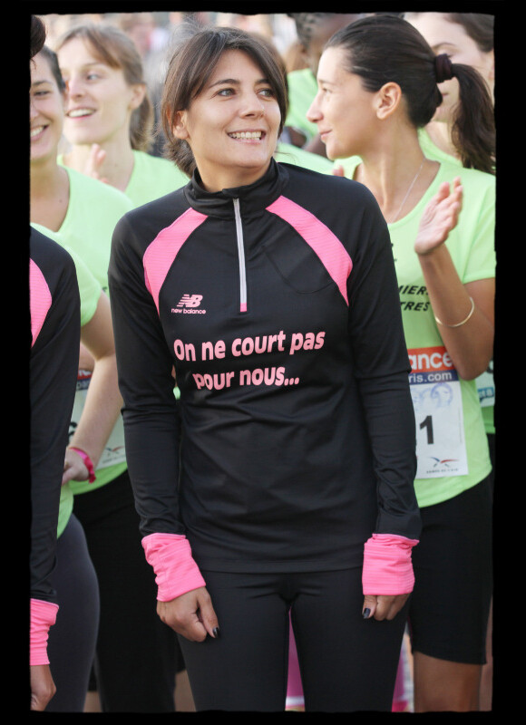Estelle Denis lors de la 32e édition des "20 km de Paris", le 10 octobre 2010