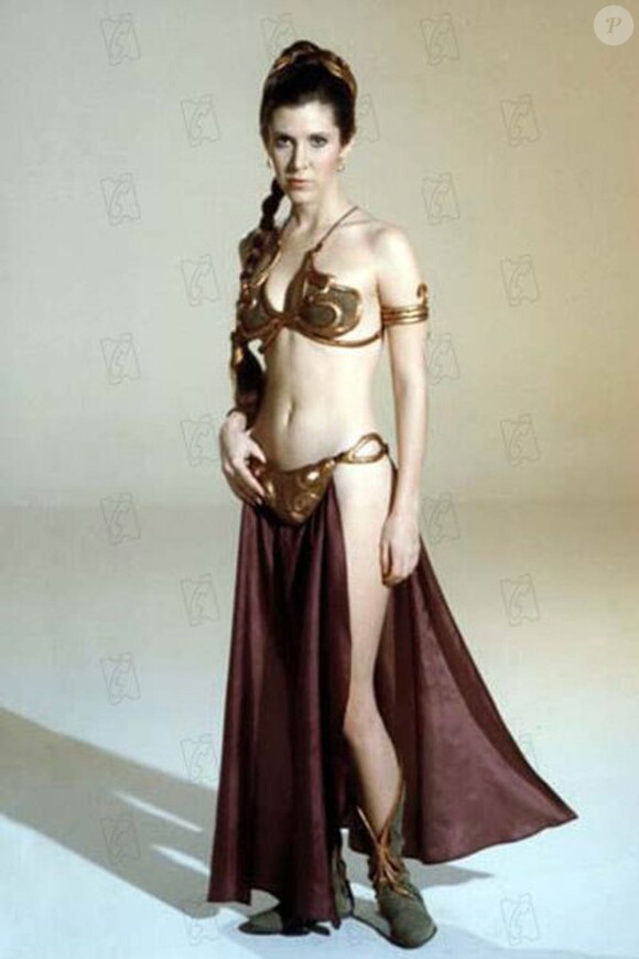Carrie Fisher dans la saga Star Wars, 1977-1983.