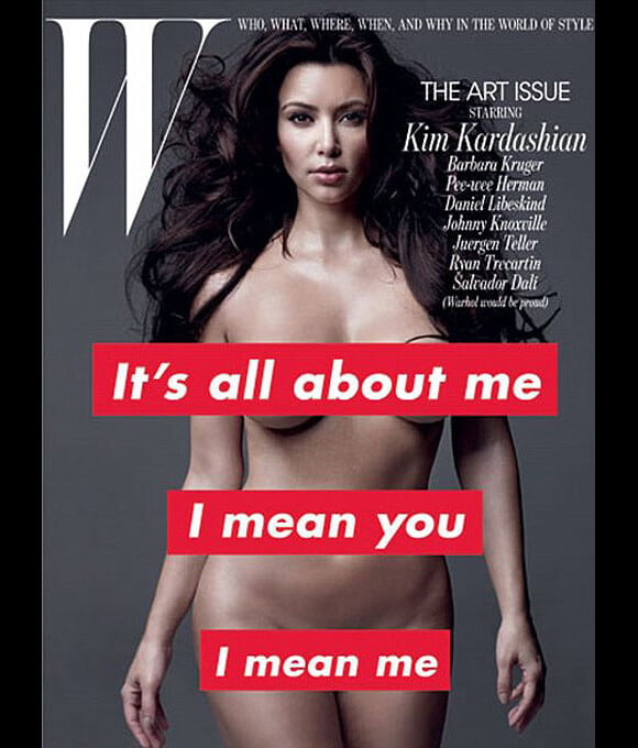 Kim Kardashian en couverture de W