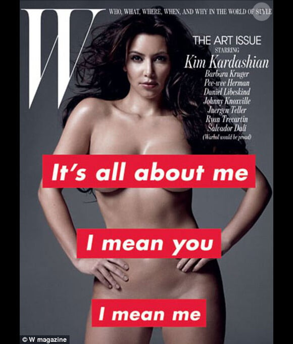 Kim Kardashian en couverture de W