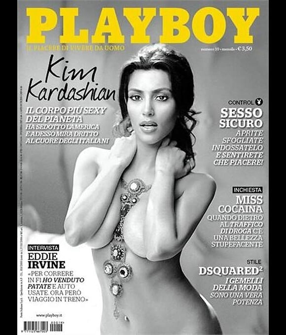 Kim Kardashian en couverture du Playboy italien de novembre