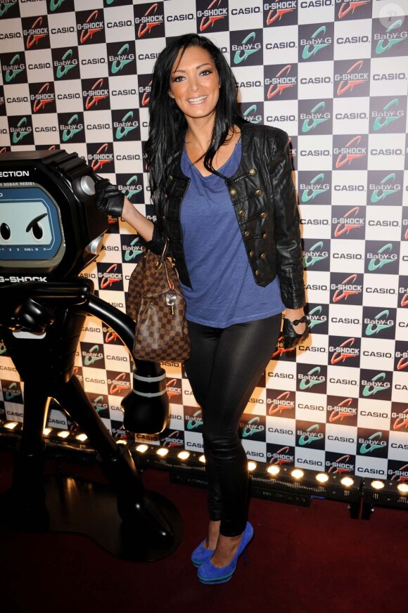 Emilie de Secret Story 3 lors de la soirée G-Shock Casio au 15/15 à Paris le 12 octobre 2010