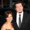 Danny McBride avec sa compagne Gia Ruiz posent lors d'une avant-première en mai 2009 à Los Angeles
