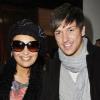 Lââm et Quentin Mosimann au concert de Marie-Paule Belle, le 17 octobre 2010, à L'Alhambra, à Paris.