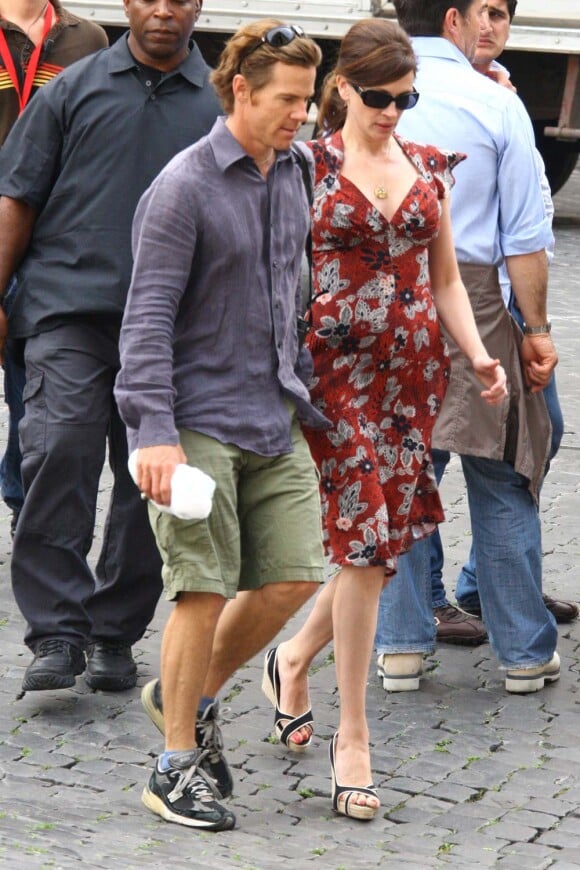 Julia Roberts et son mari Daniel Moder, Rome, mai 2008