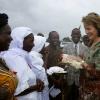 Du 18 au 20 octobre, la princesse Mathilde de Belgique était en visite au Libéria pour le compte du programme de lutte contre le VIH/Sida des Nations Unies.
