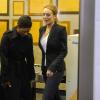 Lindsay Lohan sort du tribunal de Beverly Hills, le 22 octobre 2010
