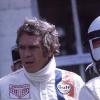 Steve McQueen sur le tournage du Mans.