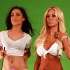 Shauna Sand et Anna Garcia tournent leur nouveau clip Everybody Wants To Be A Porn Star, à Los Angeles, le 9 octobre 2010