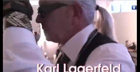 Le sosie de Karl Lagerfeld dans Qui sera le meilleur Sosie ? sur TF1