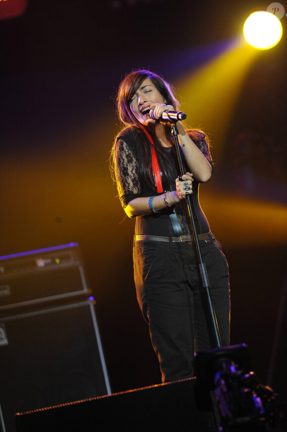 Hindi Zahra lors de la remise du prix Constantin à L'Olympia à Paris le 12 novembre 2010