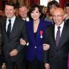 Denise Fabre reçoit la Légion d'honneur des mains de Christian Estrosi, le maire de Nice dont elle est l'adjointe. 12 Novembre 2010