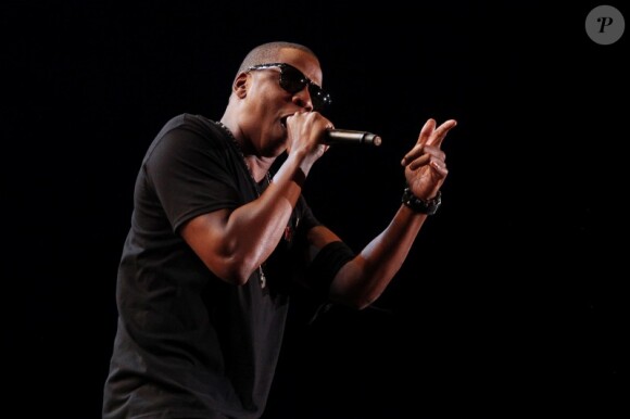 Jay-Z au festival Peace&love en Suède le 3 juillet 2010.