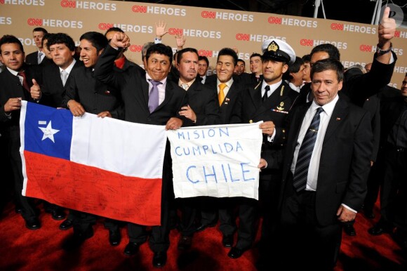 The CNN Heroes 2010 à Los Angeles, le 19 novembre : Les mineurs chiliens
