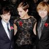 Daniel Radcliffe, Emma Watson et Rupert Grint lors de l'avant-première de Harry Potter et les reliques de la mort - partie 1, à New York, le 15 novembre 2010.