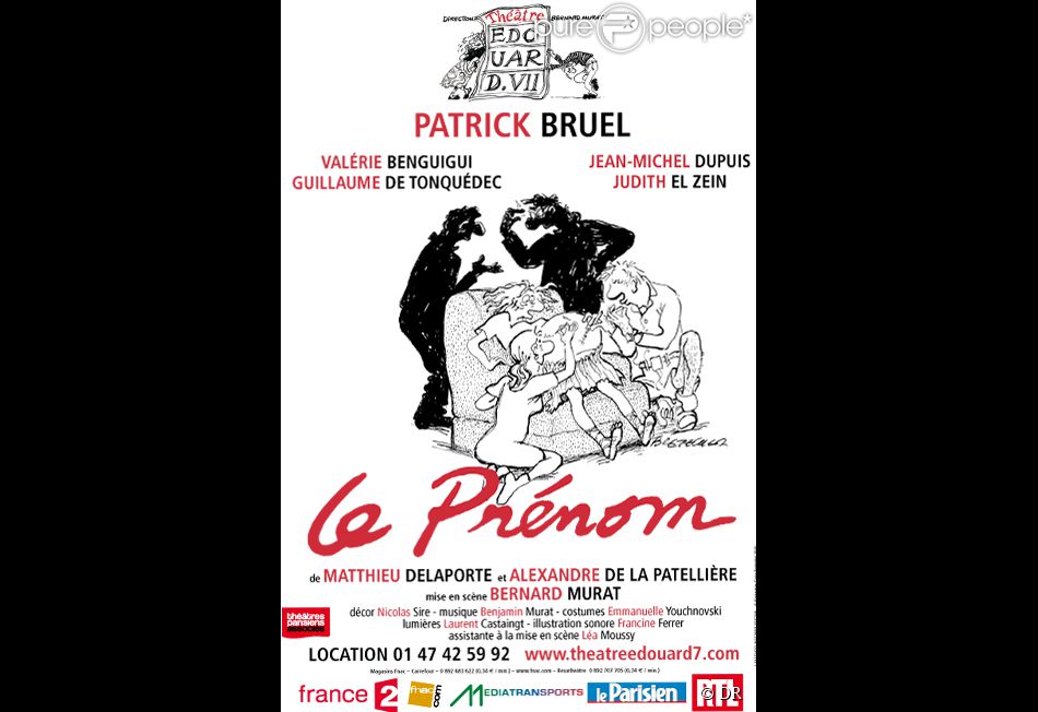 Affiche de la pièce Le Prénom  Purepeople