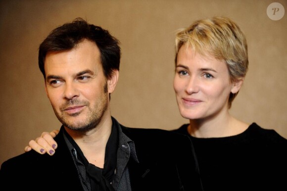 Judith Godrèche et François Ozon présentent le film Potiche, à Prague, le 26 novembre 2010.