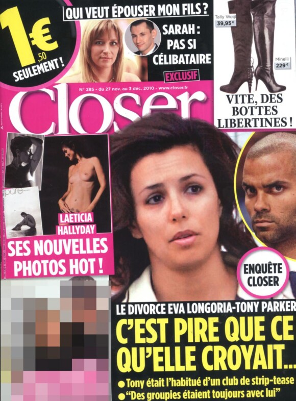 Le magazine Closer en kiosques samedi 27 novembre.