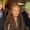 Bernadette Chirac lors de la 20ème édition des Vendanges de l'Avenue Montaigne ainsi que la Sainte-Catherine à la Maison Blanche, avenue Montaigne le 24 novembre 2010