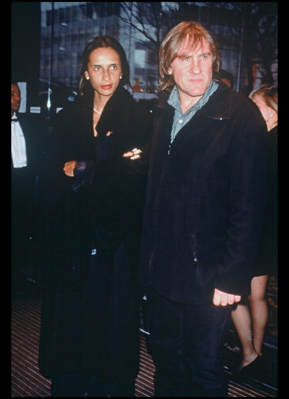 Gérard Depardieu et Karine Silla en 1996