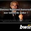Raymond Domenech, l'homme à (a)battre lors de l'Ultimate Poker Fight organisé par Bwin.