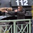 Angelina Jolie sur le tournage de sa première réalisation en Hongrie - novembre 2010 