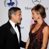 George Clooney et Stacy Keibler le 20 octobre 2012