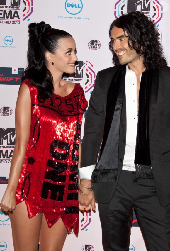 Katy Perry et son époux Russell Brand 