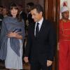 Carla Bruni en Inde le 6 décembre 2010, a répondu avec Nicolas Sarkozy à l'invitation de la présidente du pays Pratibha Patil