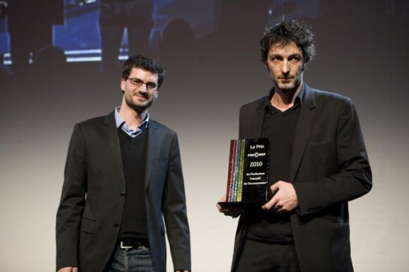 Tancrède et Axël Ramonet lors du Prix du producteur français de télévision à Paris le 6 décembre 2010 dans la somptueuse salle Wagram