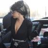 Lady Gaga arrive puis sort des studios Meccaniche à Milan au début du mois de décembre 2010 en Italie