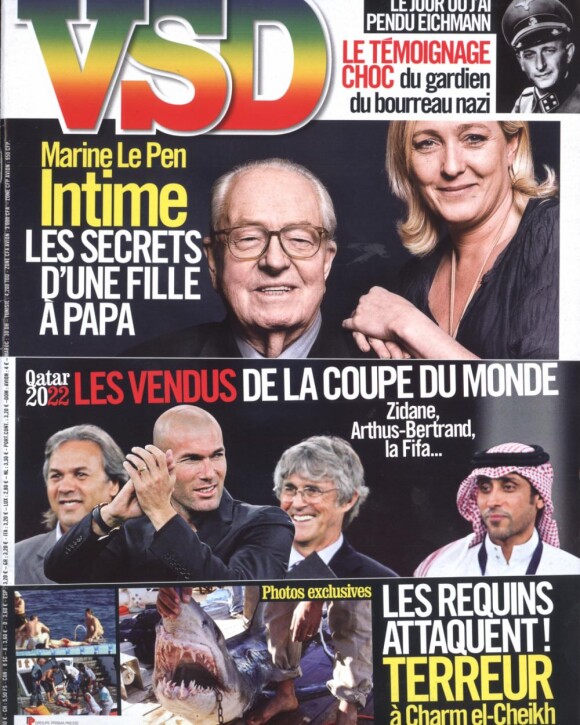 Couverture de VSD, en kiosques le jeudi 23 décembre 2010.