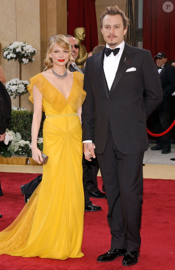 Michelle Williams et Heath Ledger lors des Oscars en 2006