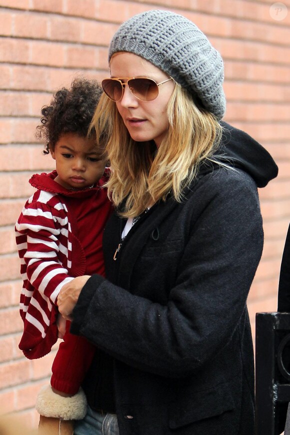 Heidi Klum et ses enfants à Los Angeles, le 24 décembre 2010.