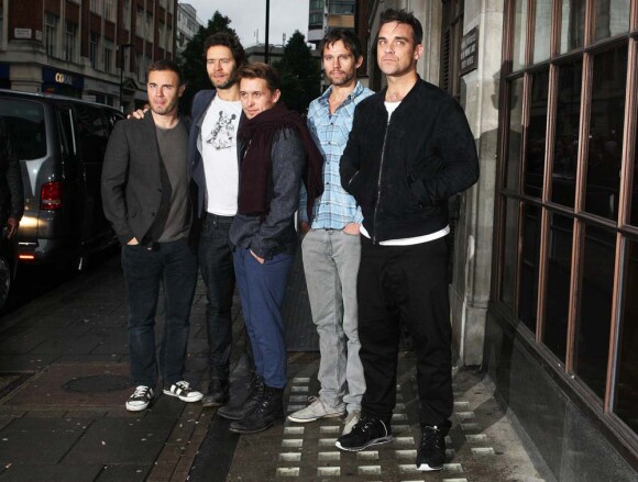 Les Take That au grand complet à Londres, le 27 octobre 2010