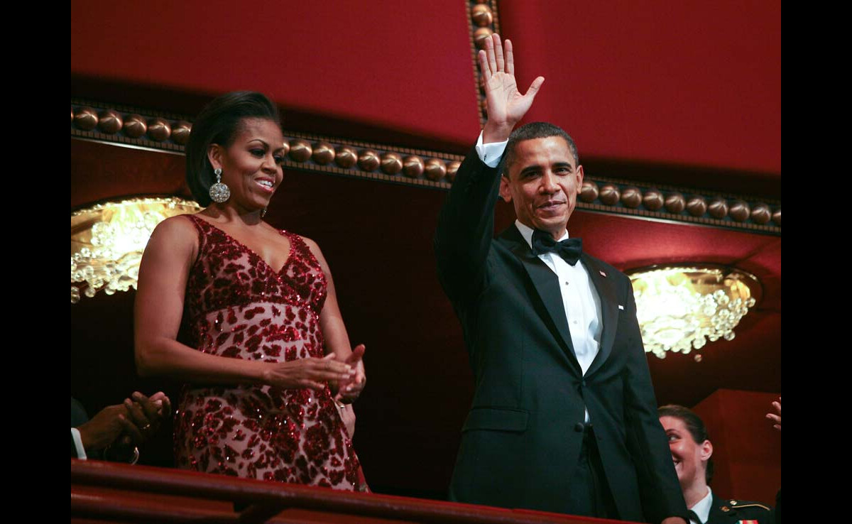 Photo : Barack et Michelle Obama, lors de la remise des 33e prix du ...
