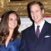Le prince William et Kate Middleton le 16 novembre 2011 lors de l'annonce de leurs fiançailles.