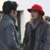 Leighton Meester et Penn Badgely sur le tournage de Gossip Girl le 10/01/11 à New York