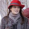 Leighton Meester sur le tournage de Gossip Girl le 10/01/11 à New York