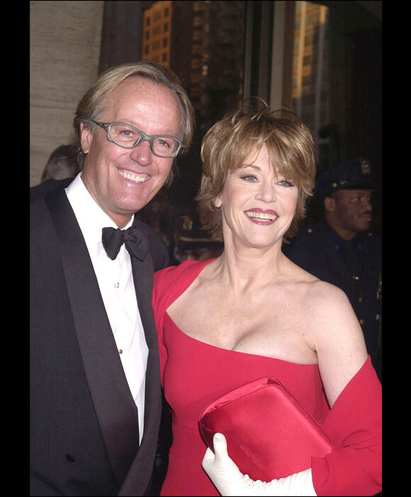 Peter Fonda et sa soeur Jane en mai 2001 à New York