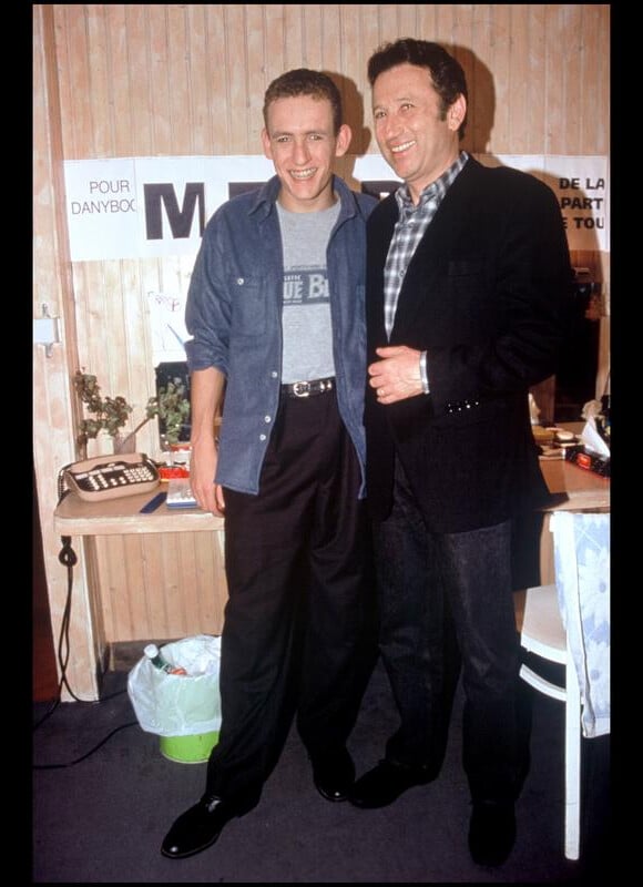 Michel Drucker et Dany Boon en 1995.