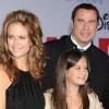 John Travolta, Kelly Preston et leur fille Ella Bleu en novembre 2009