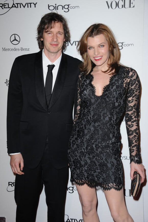 Milla Jovovich et son mari Paul W.S Anderson le 15 janvier 2011
