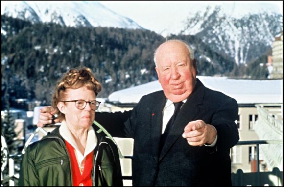 Alfred Hitchcock et sa femme Alma Reville