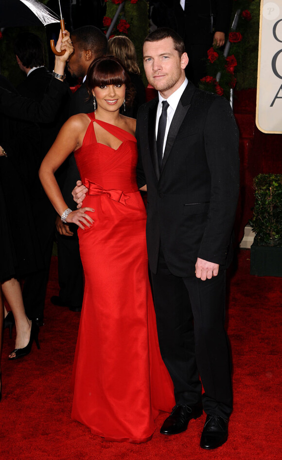 Sam Worthington et celle qui est désormais son ex,la styliste  Natalie Marks en janvier 2010