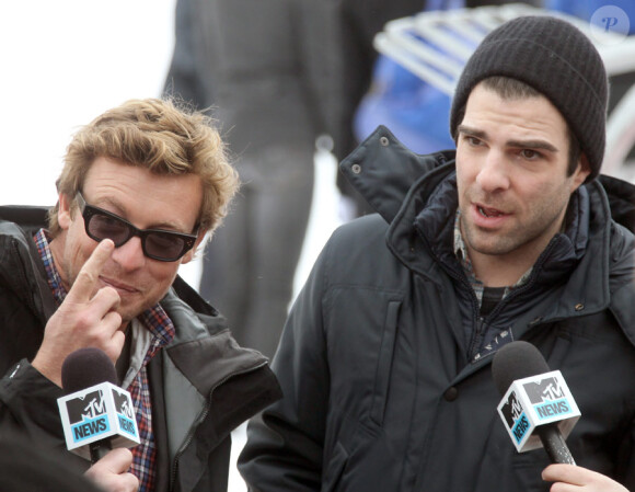 Simon Baker et Zachary Quinto lors du festival de Sundance le 25 janvier 2011 à Park City dans l'Utah aux Etats-Unis