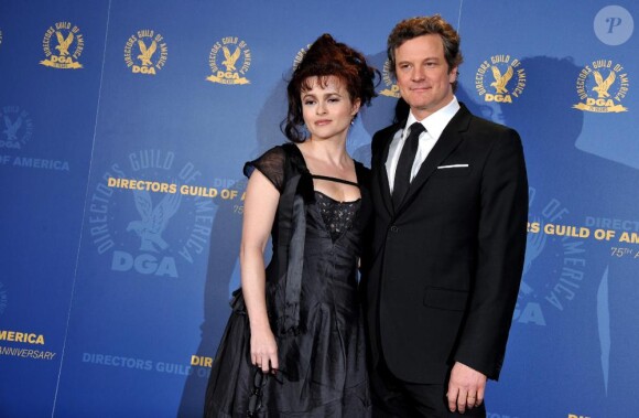 Colin Firth et Helena Bonham Carter à la cérémonie des Director's Guild of America à Los Angeles, le 29 janvier 2011.