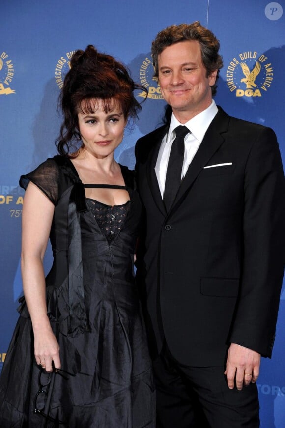 Helena Bonham Carter et Colin Firth à la cérémonie des Director's Guild of America à Los Angeles, le 29 janvier 2011.