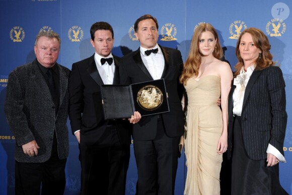 Jack McGee, Mark Wahlberg, David O. Russell, Amy Adams et Melissa Leo à la cérémonie des Director's Guild of America à Los Angeles, le 29 janvier 2011.