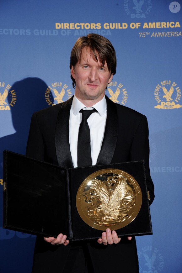 Tom Hopper reçoit le prix du meilleur réalisateur à la cérémonie des Director's Guild of America à Los Angeles, le 29 janvier 2011.